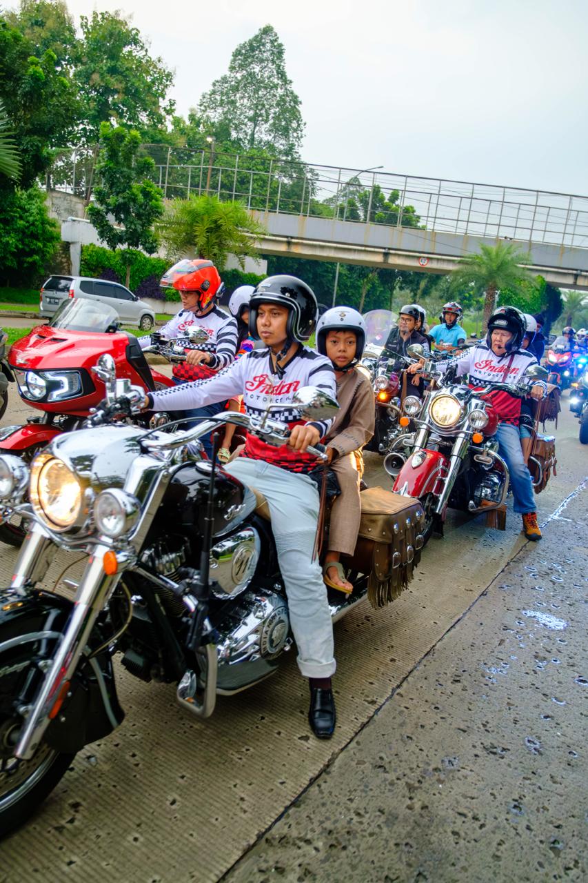 BUKA BERSAMA INDIAN MOTORCYCLE RIDERS GROUP, AJAK ANAK YATIM NAIK MOGE ...